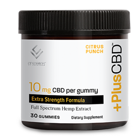 PlusCBD Extra Strength Gummies Citrus Punch 10mg 30ct - CBD