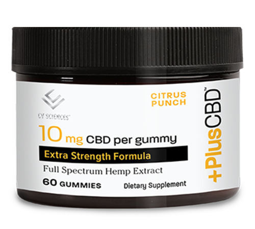 PlusCBD Extra Strength Gummies Citrus Punch 10mg 60ct - CBD