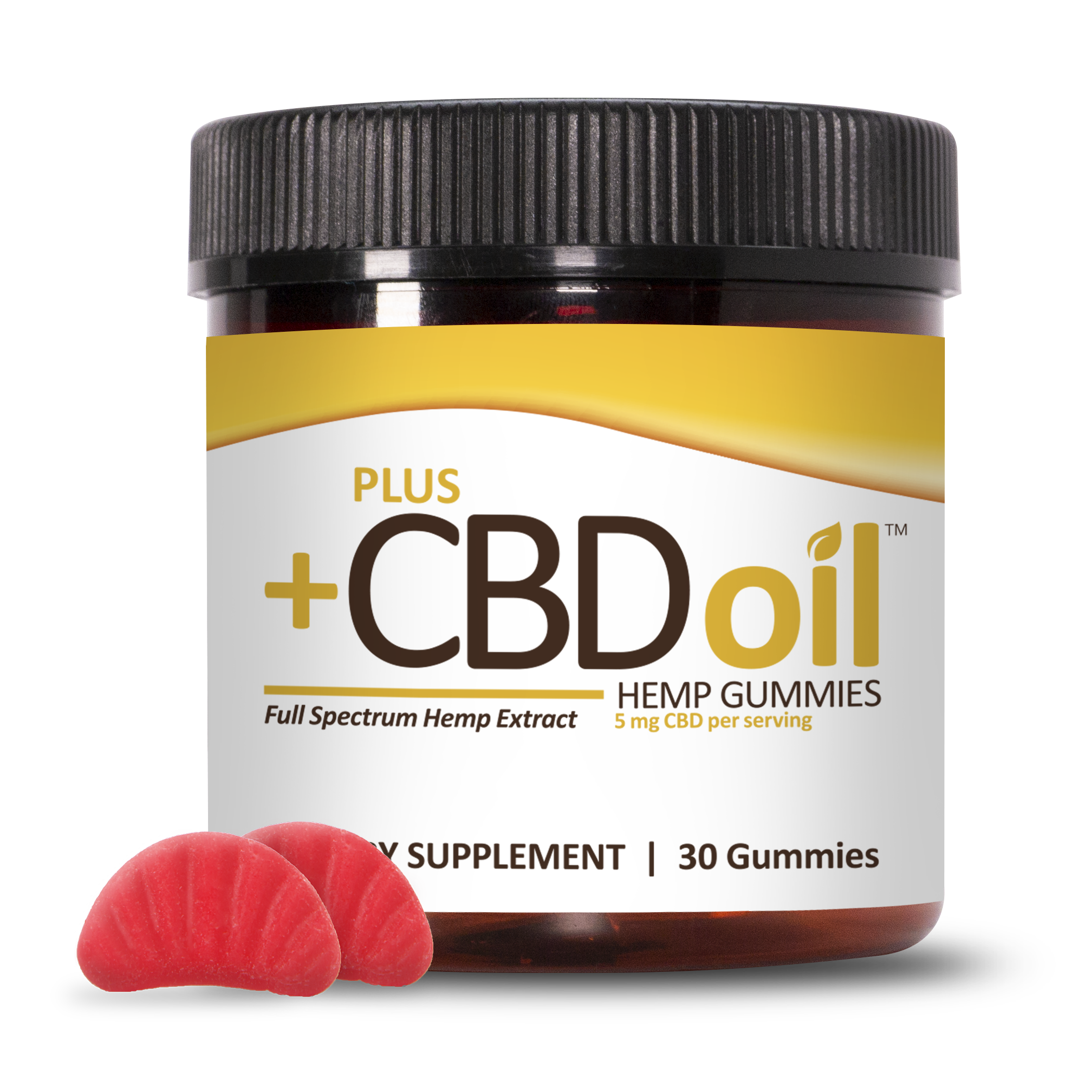 PlusCBD Extra Strength Gummies Cherry Mango 5mg 30ct - CBD