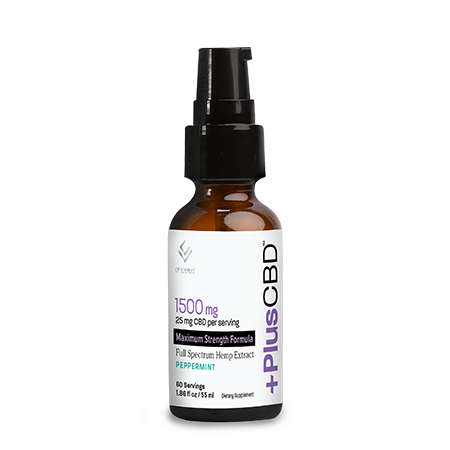 PlusCBD Maximum Strength Liquid Peppermint 1500mg - CBD