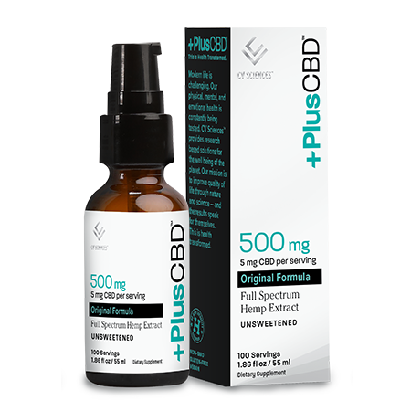 PlusCBD Original Liquid Unsweetened 500mg - CBD