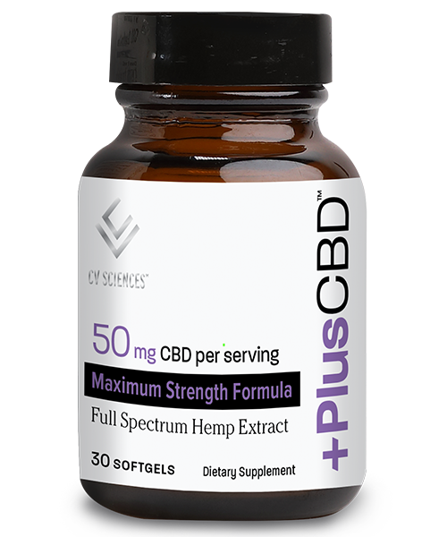 PlusCBD Maximum Strength Softgels 50mg 30ct - CBD