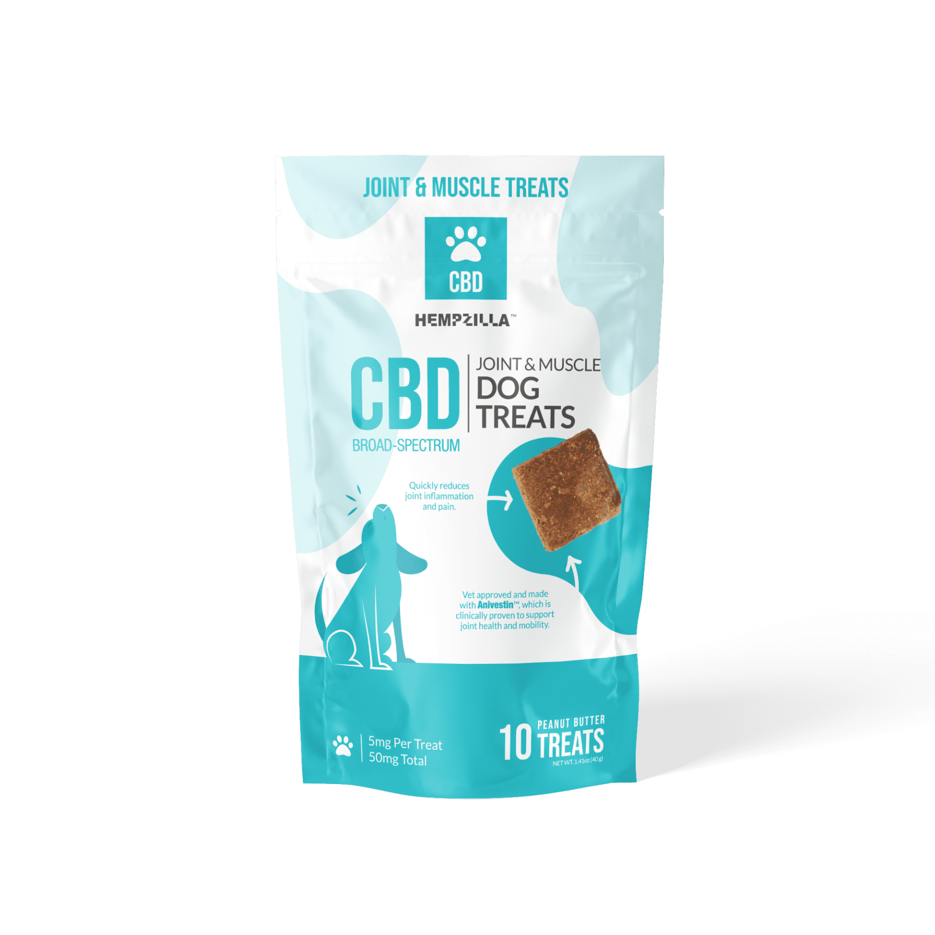 Hempzilla CBD Joint & Muscle Dog Treats - 5mg Per Treat - CBD