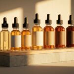 E-liquid bottles with different nicotine strengths