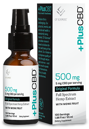 PlusCBD Original Liquid with Monk Fruit 500mg - CBD